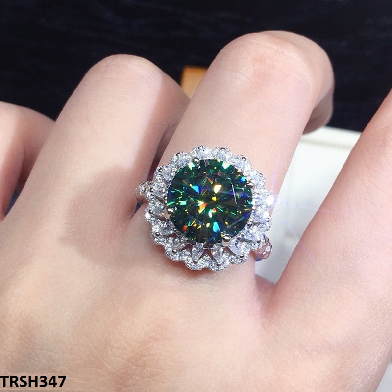 TRSH347 CSH Greenish Oval Ring - TRSH