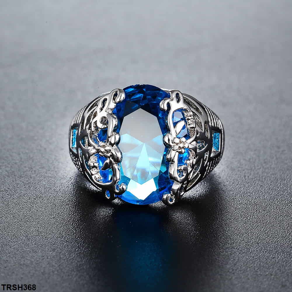 TRSH368 YLE Oval Butterfly Ring - TRSH