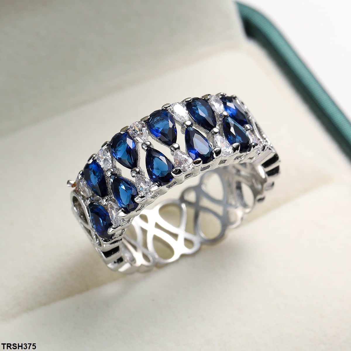 TRSH375 Pear Band Ring - TRSH
