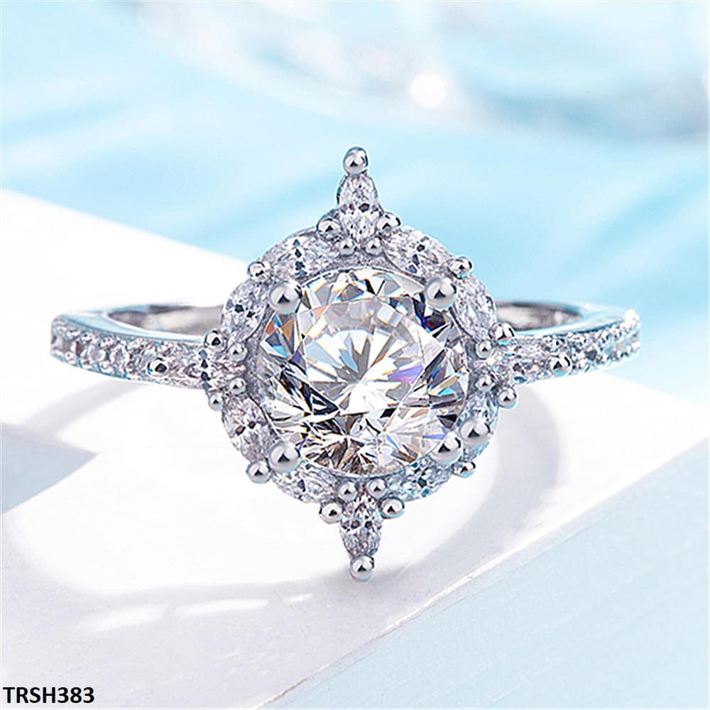 TRSH383 GWH Step Rhombus Ring - TRSH