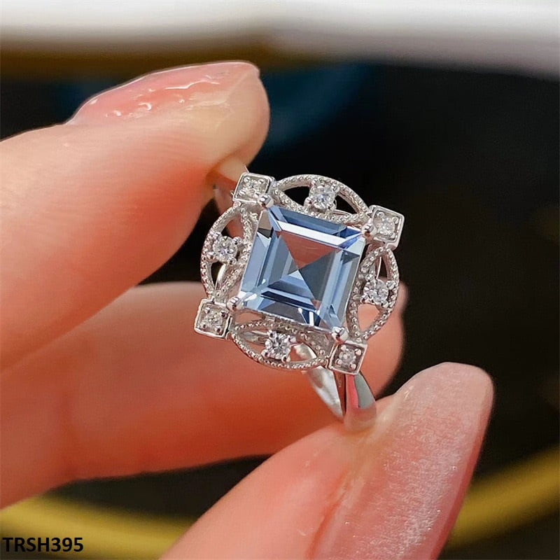 TRSH395 CJD Square Eye Ring Adjustable - TRSH
