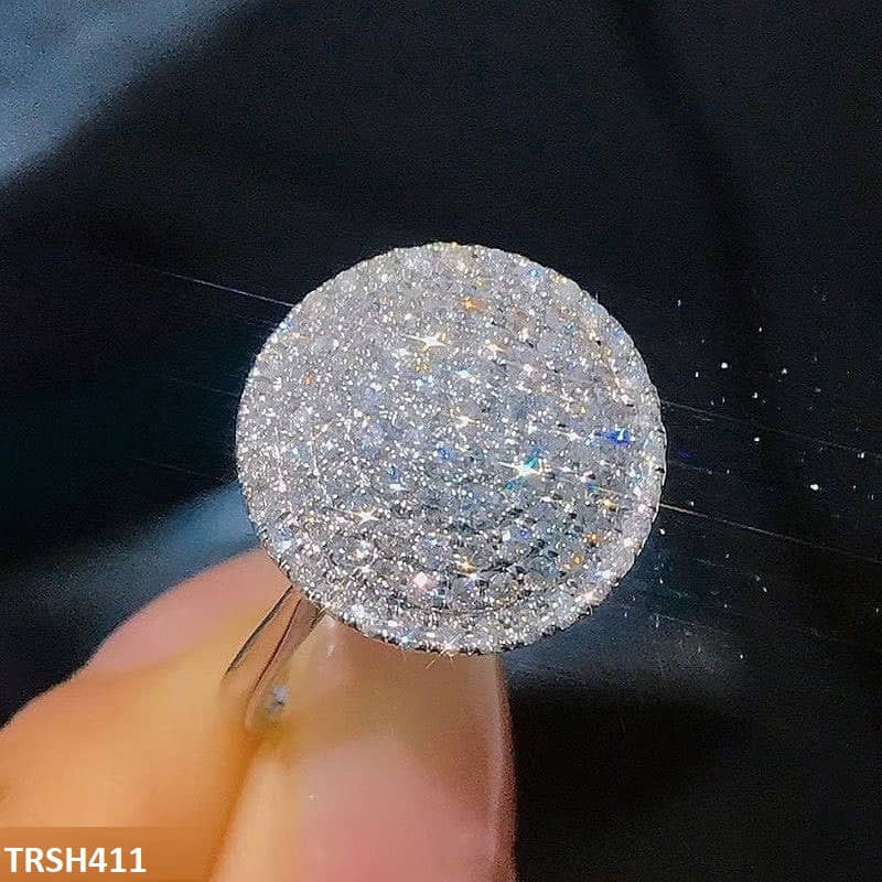 TRSH411 CSH Layered  Circle Ring - TRSH