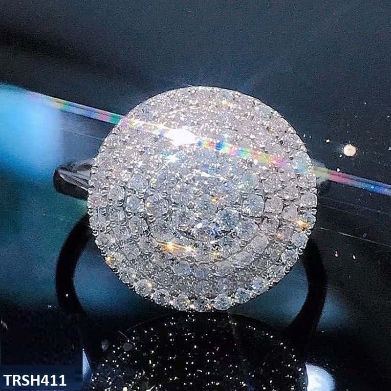TRSH411 CSH Layered  Circle Ring - TRSH