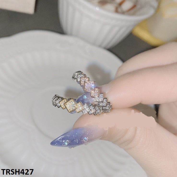 TRSH427 YJF Square Arrow Adjustable Ring - TRSH