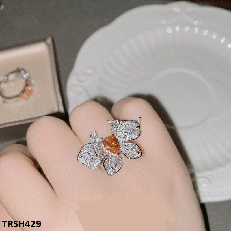 TRSH429 YJF Spider Flower  Adjustable Ring - TRSH