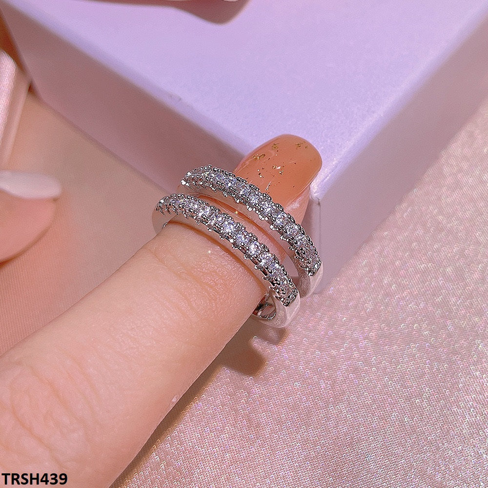 TRSH439 KYC Imp Square Layered Ring - TRSH