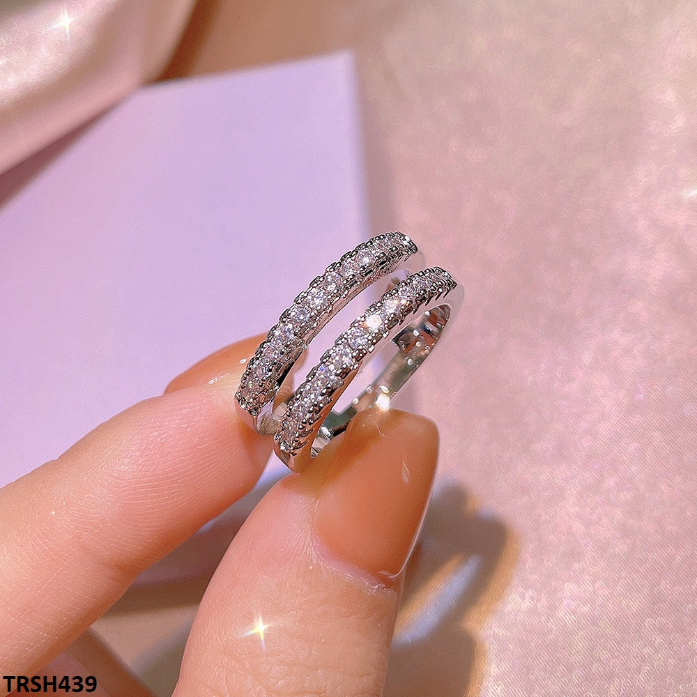 TRSH439 KYC Imp Square Layered Ring - TRSH