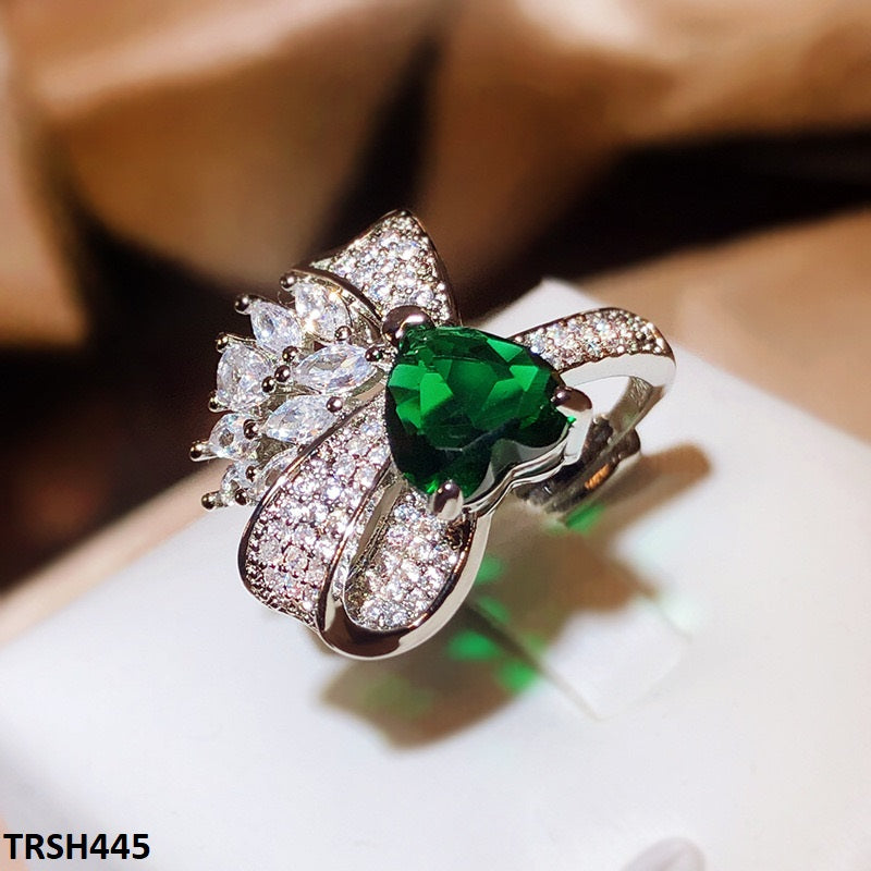 TRSH445 KYC Heart/Bow Adjustable Ring - TRSH