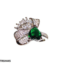 TRSH445 KYC Heart/Bow Adjustable Ring - TRSH