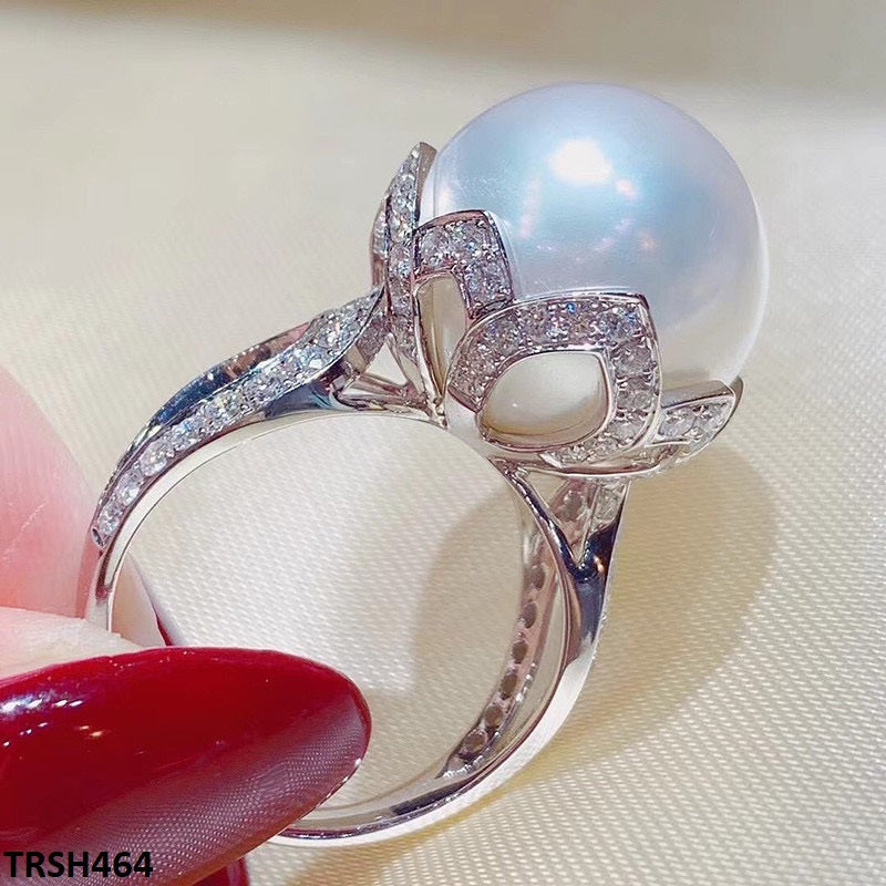 TRSH464 CSH Imp Pearl Silver Ring - TRSH