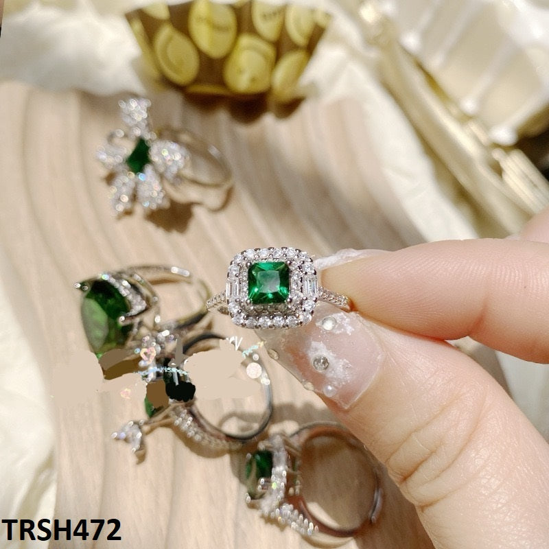 TRSH472 YJF Square Layered Ring - TRSH