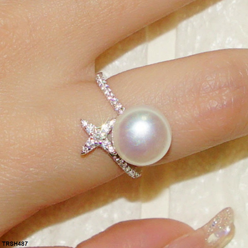 TRSH487 CSH Pearl/Star Ring - TRSH