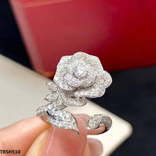 TRSH510 CJD Open Imp Flower Ring Adjustable- TRSH