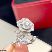TRSH510 CJD Open Imp Flower Ring Adjustable- TRSH