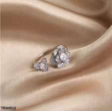 TRSH512 CJD Imp Open Flower Ring Adjustable- TRSH