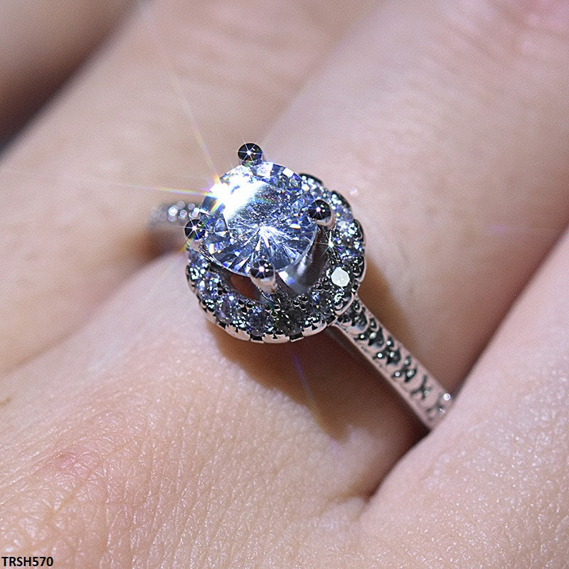 TRSH570 GWH Imp Round Stone Ring - TRSH