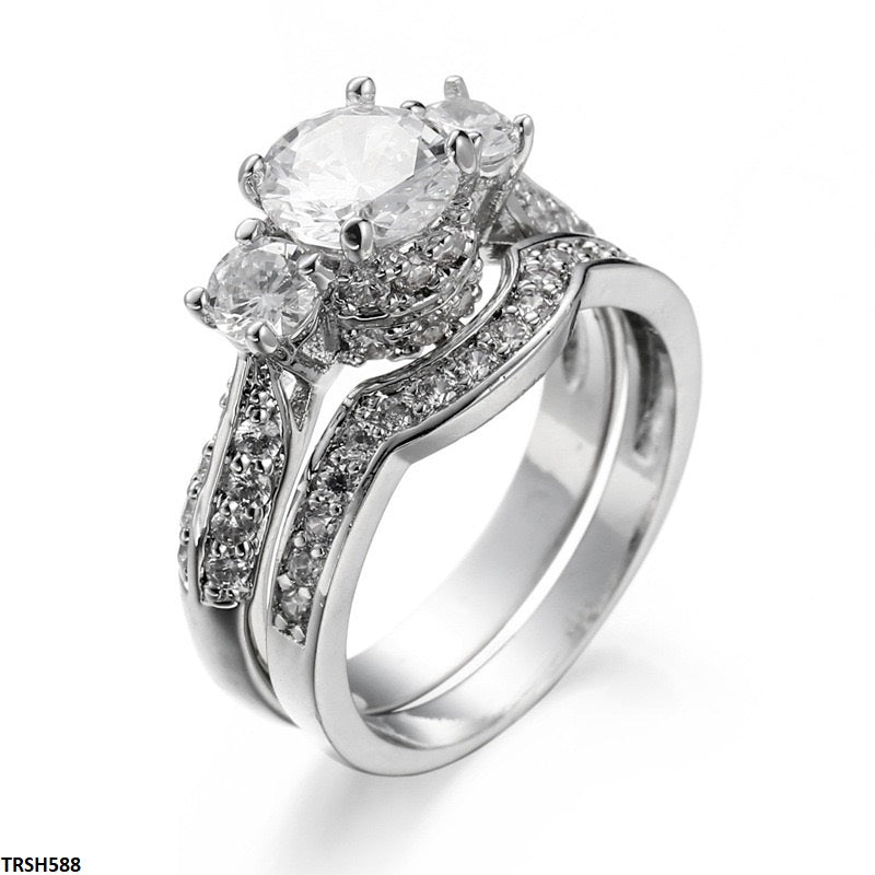 TRSH588 YLE Cocktail Couple Ring  - TRSH