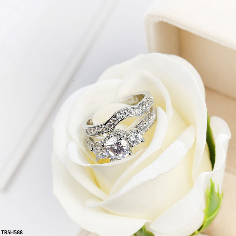 TRSH588 YLE Cocktail Couple Ring  - TRSH