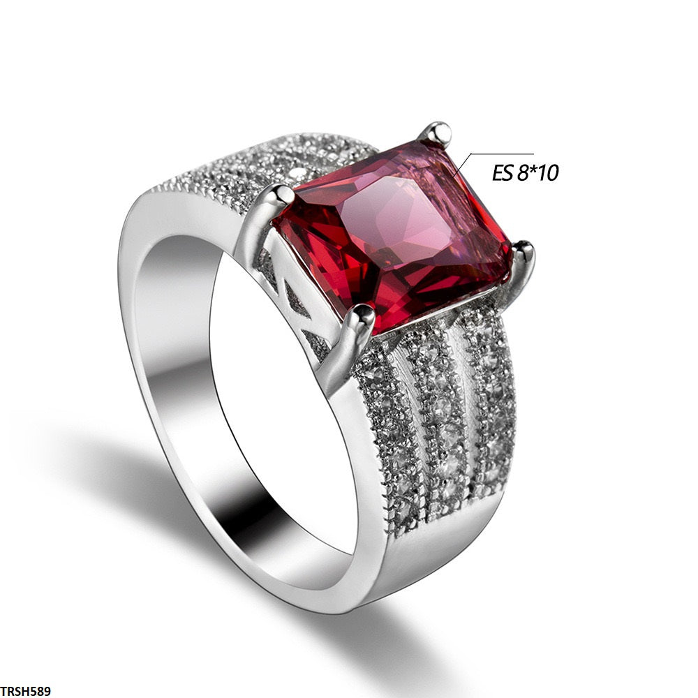 TRSH589 YLE Rectangle Layard Ring  - TRSH