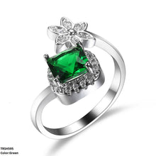 TRSH595 YLE Square/Flower  Ring  - TRSH