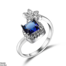 TRSH595 YLE Square/Flower  Ring  - TRSH