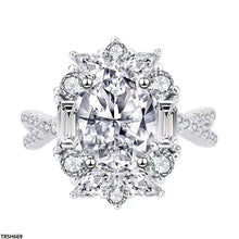 TRSH669 BJF Oval Stone Ring Adjustable - TRSH