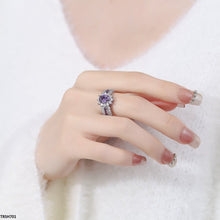 TRSH701 BLX Oval/Flower Ring Adjustable - TRSH