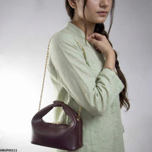 HBGP00111 Trendy Ladies Hand Bag - Dark Brown - HBGP
