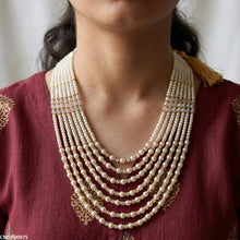 CMLH00075 SDQ Pearl 7 Layered Mala - CMLH