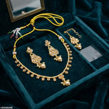 LNSH00208 ANI Round Pearl Drop Necklace Set - LNSH