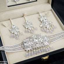 PCKH00275 SDQ Oval Pearl Drop Choker Set - PCKH