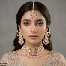 PCKH00276 SDQ Oval Pearl Drop Choker Set - PCKH