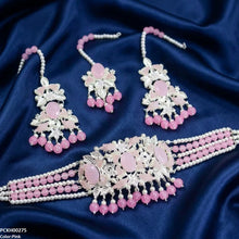 PCKH00275 SDQ Oval Pearl Drop Choker Set - PCKH