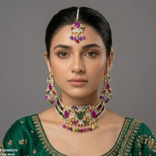 PCKH00276 SDQ Oval Pearl Drop Choker Set - PCKH