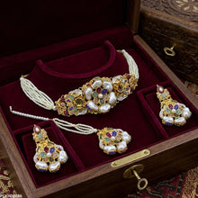 PCKH00286 SDQ Flower Pearl Choker Set - PCKH