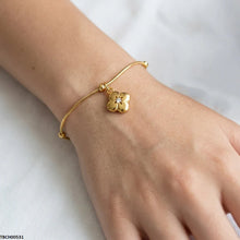 TBCH00531 MMJ Stainless Steel Flower Drop Bracelet - TBCH