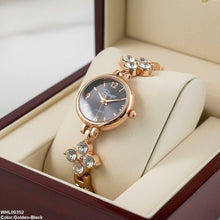 WHL00352 ZWA Round Flower Chain Watch - WHL