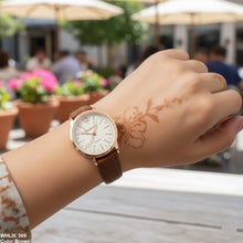 WHL00369 IWA Round Luxe Leather Women's Watch - WHL