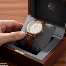 WHL00369 IWA Round Luxe Leather Women's Watch - WHL