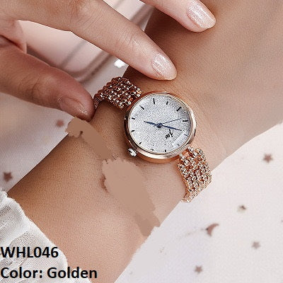 WHL046 CZH Crystal Link Chain Watch - WHL