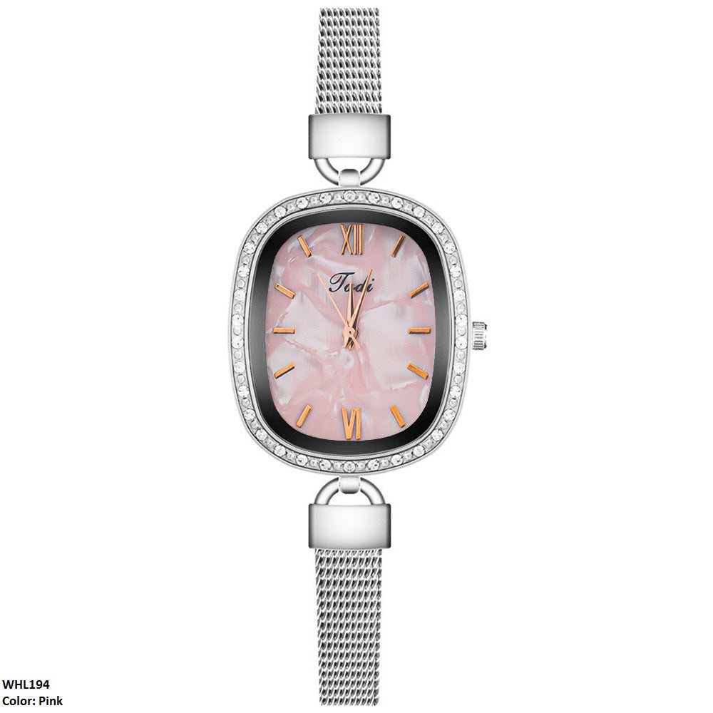 WHL194 LST Oval Dial Metal Strap Watch - WHL