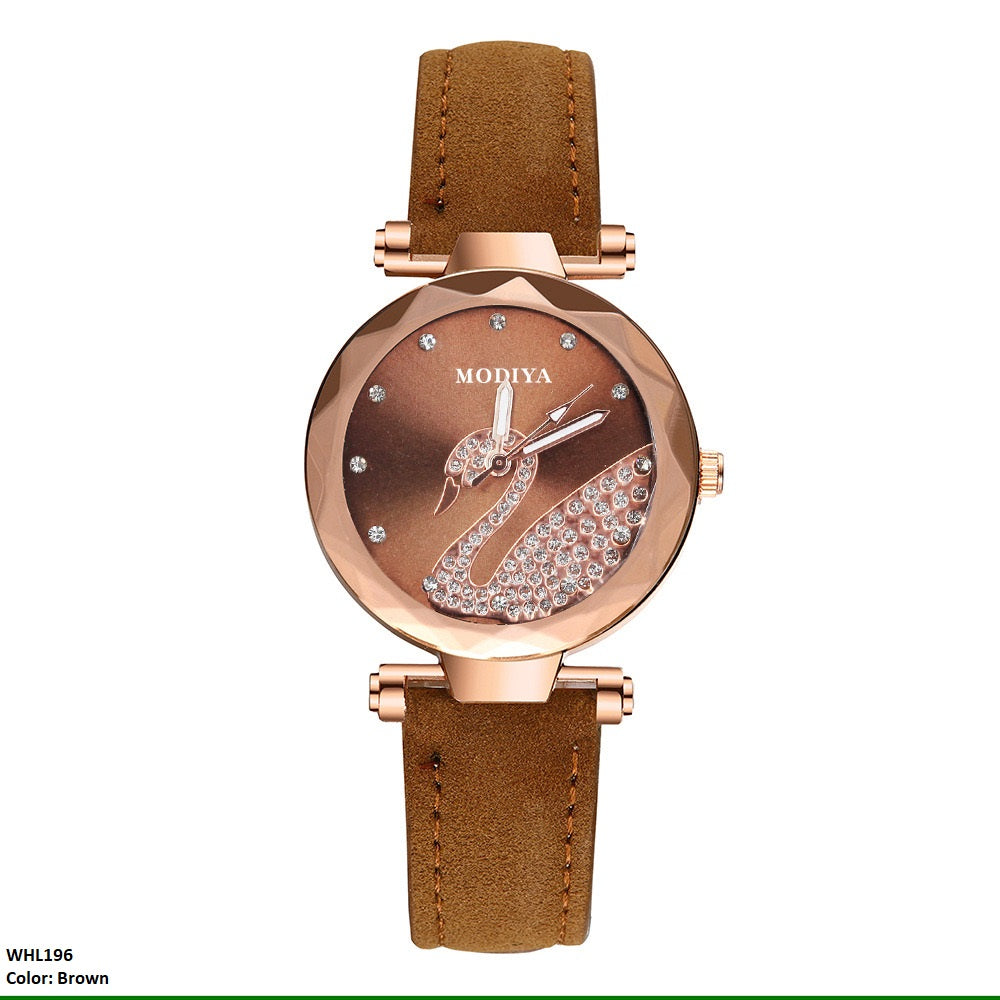 WHL196 LST Duck Decor Round Dial Watch - WHL