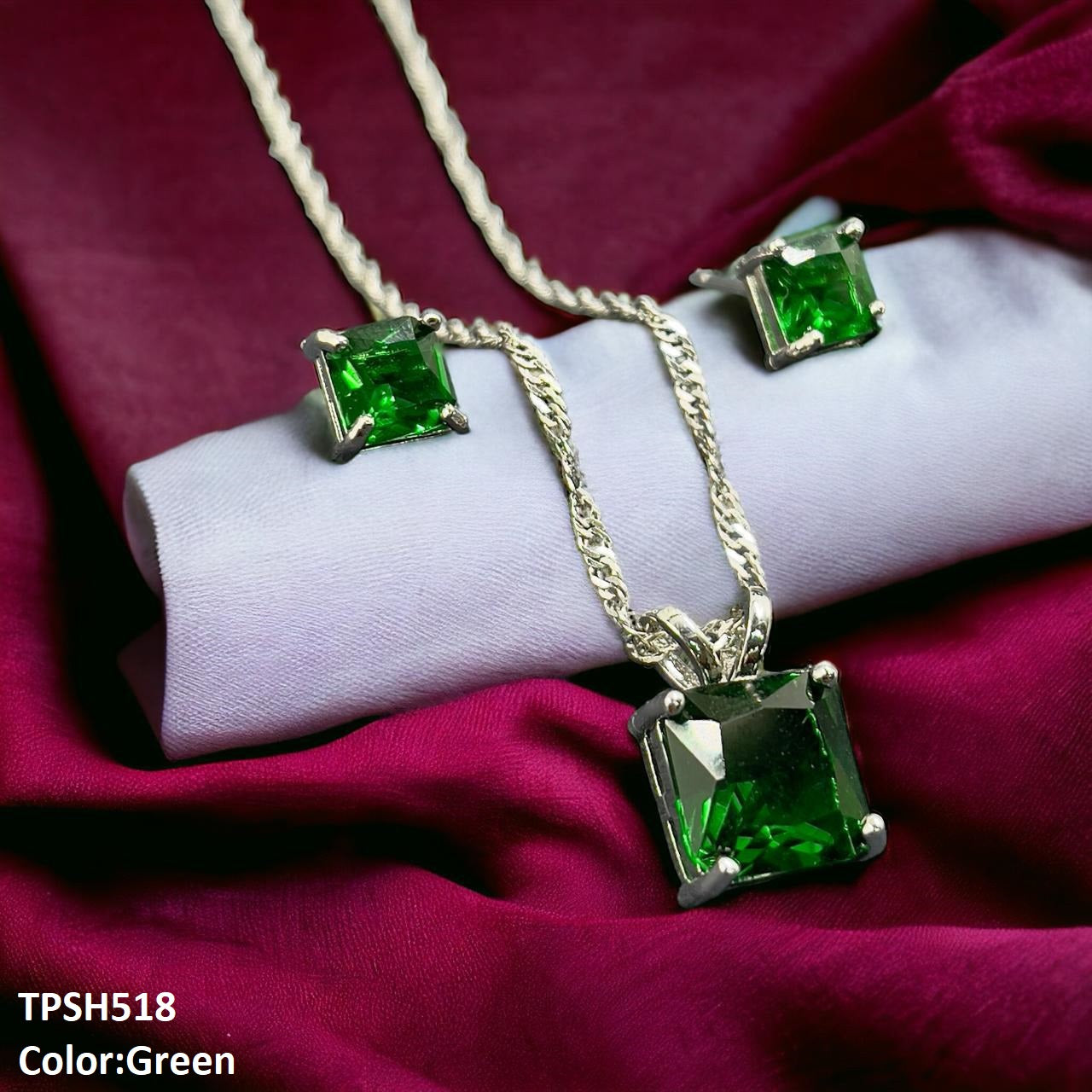 TPSH518 SHJ Square Pendent Set - TPSH