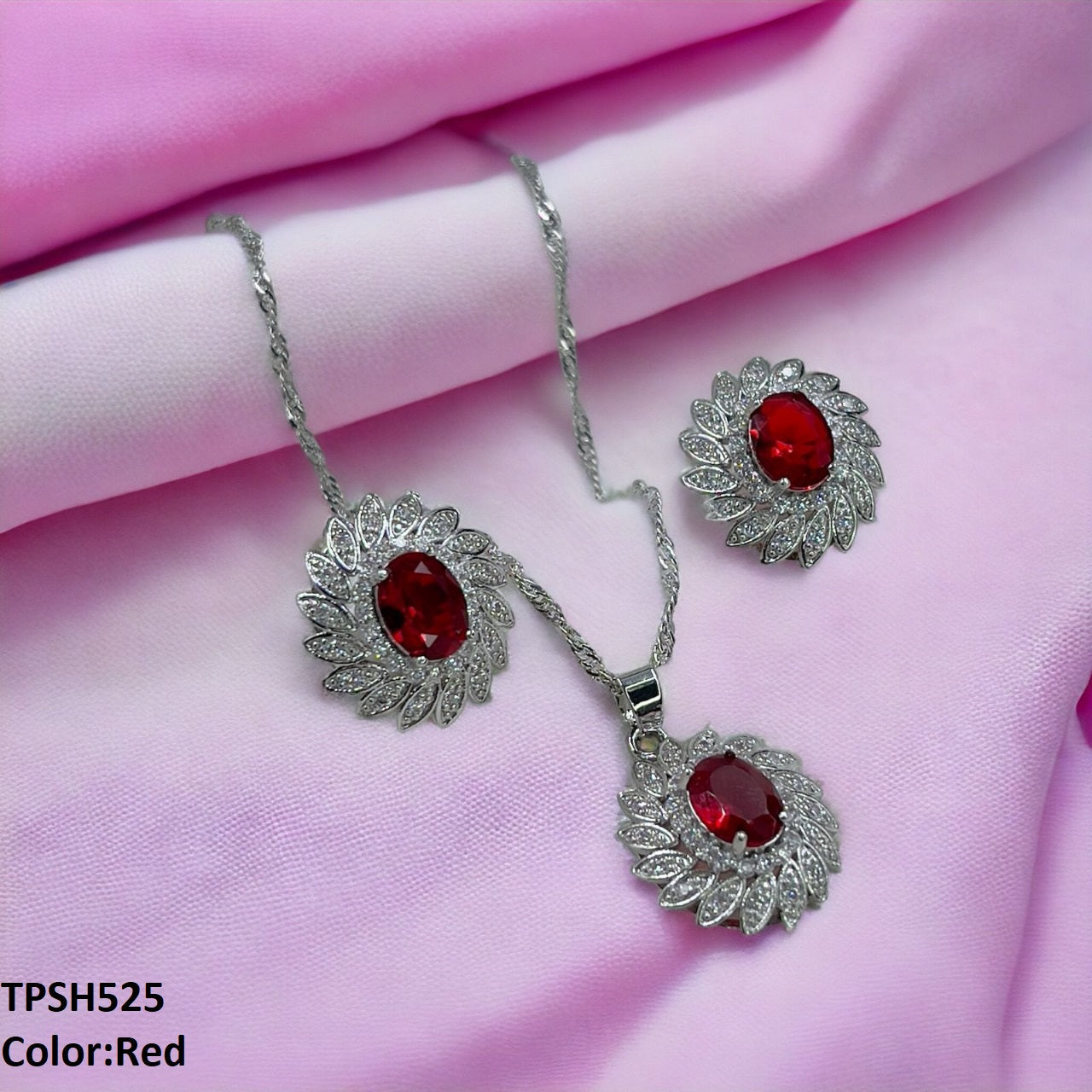 TPSH525 SHJ Flower Pendent Set - TPSH