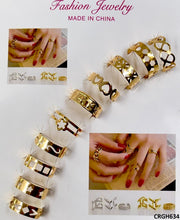 CRGH634 FNG Midi Rings Adjustable 10Pcs - CRGH