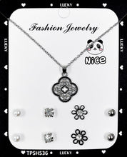 TPSH536 FNG Imp Flower Pendent Set - TPSH
