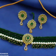 PCKH00220 MZM Oval Pearl Choker Set - PCKH