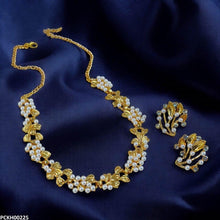 PCKH00225 SDQ Pearl Leaf Choker Set - PCKH