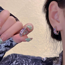 TEHH00412 HJF Multi Stone Hoops Pair - TEHH