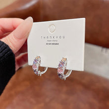 TEHH00412 HJF Multi Stone Hoops Pair - TEHH